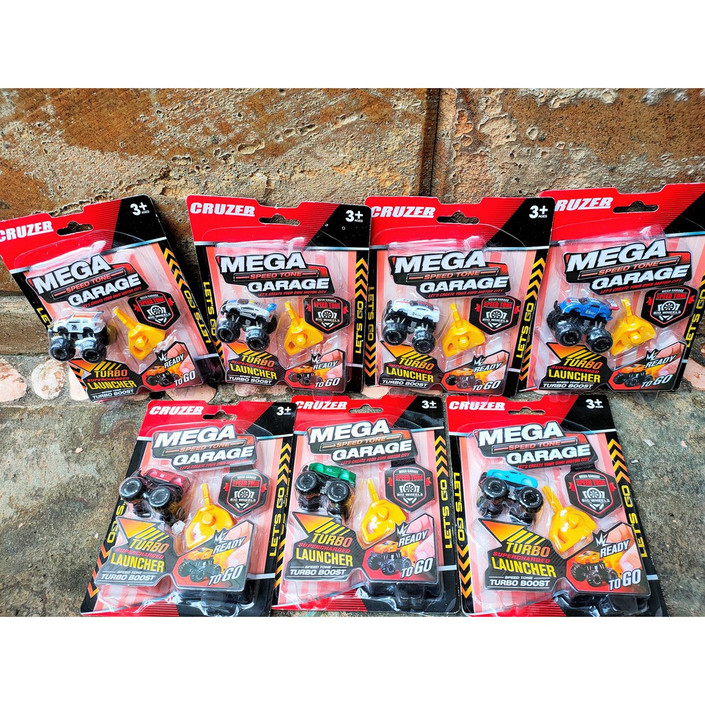 Cruzer Mega Speed Tone Garage - Mainan Mobil Mobilan murah dengan Turbo Launcher