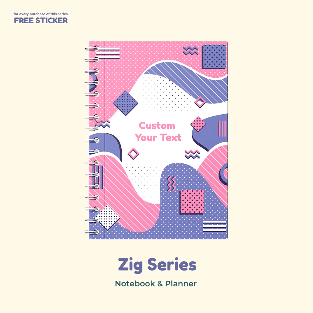 

Zig Series 2 - Notebook & Planner ( Custom Tulisan / Nama )