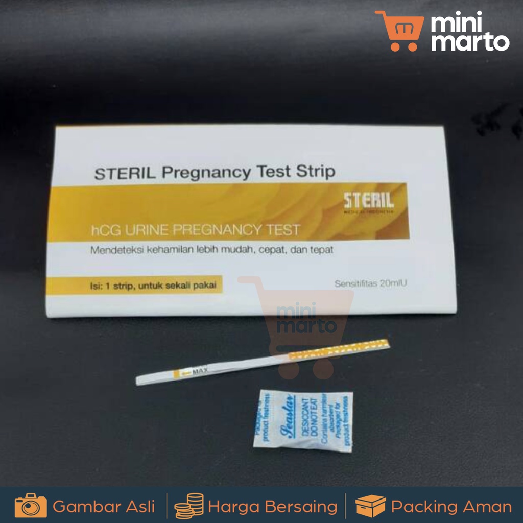 Steril Tes Pack Hamil / Tespek / Alat Tes Kehamilan Pribadi / Pregnancy Test - Minimarto