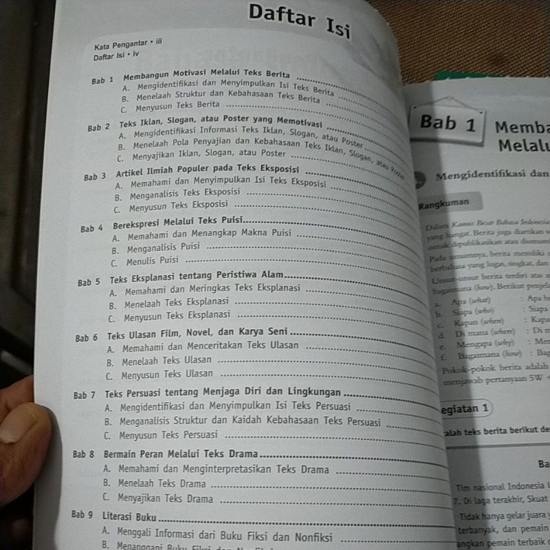 ORI buku pendalaman materi siswa bahasa Indonesia K13 kelas 8 penerbit Quadra