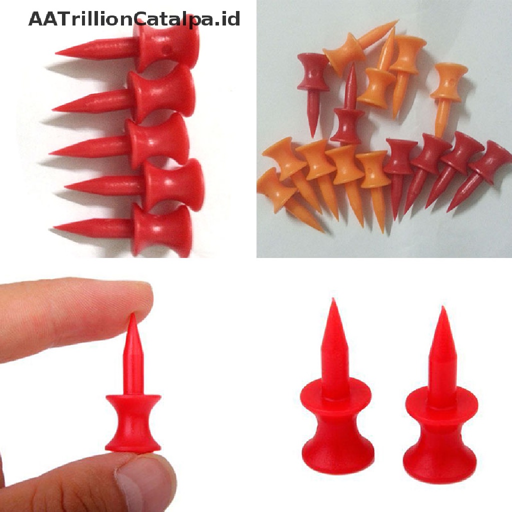 Aatrillioncatalpa 100Pcs Tee Bola Golf 31mm 1.2 &quot;Bahan Plastik Golfer