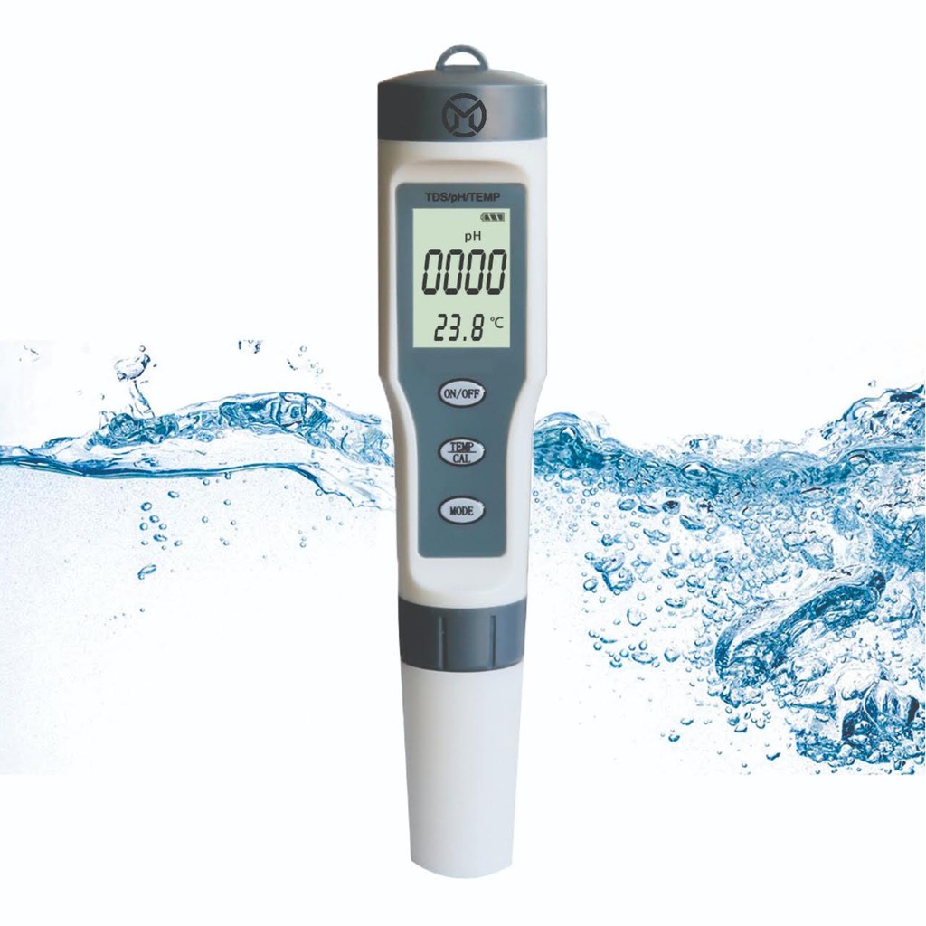 Mediatech  3 in1 portable Multifunction TDS TEMP PH METER 9901 abu abu  - B1900133