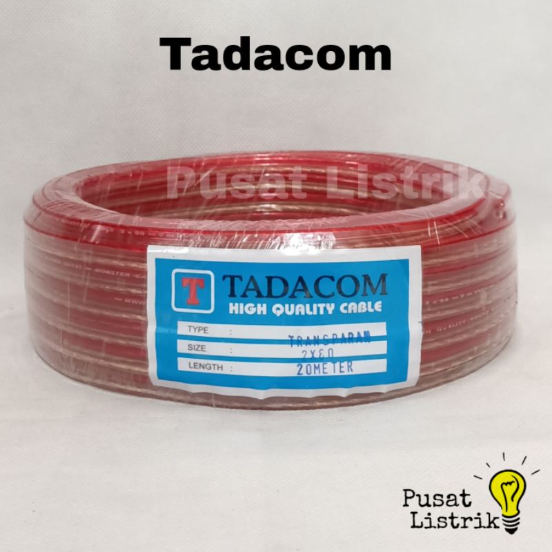 Kabel Listrik Transparan 2x30 17meter Tadacom Kabel Transparan Serabut 2x30 17m