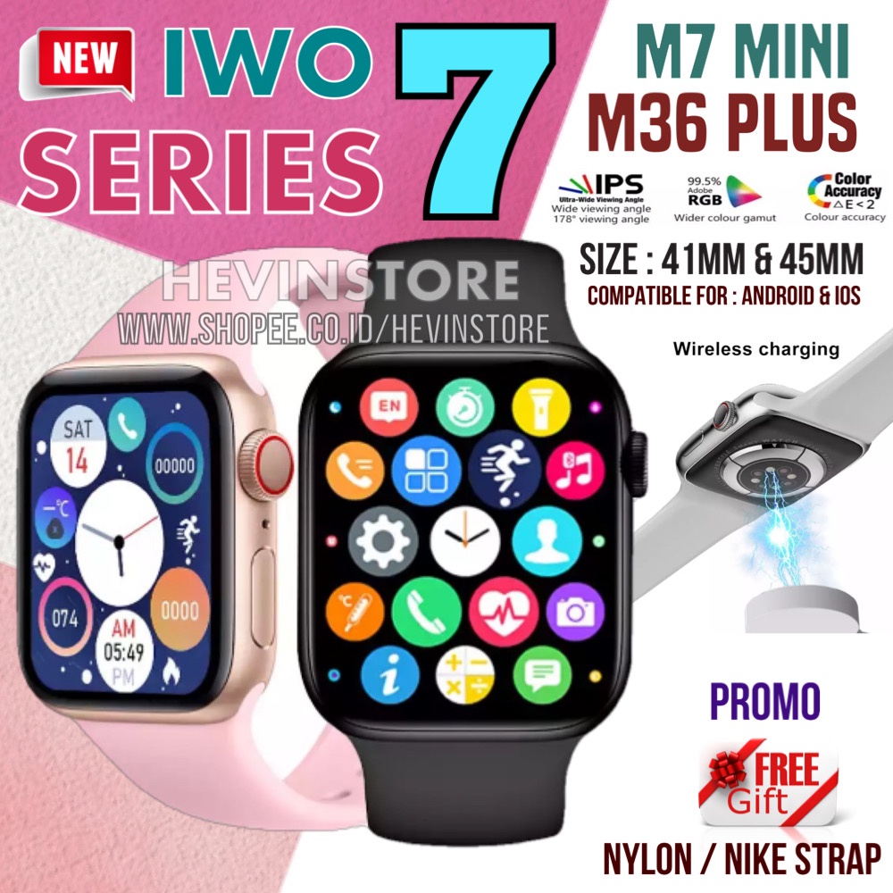 IWO M7 MINI 41MM Series 7 M36 PLUS 45MM Waterproof IP68