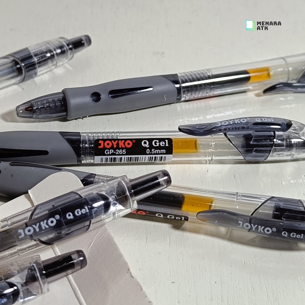 

Pulpen Ketik GEL JOYKO GP-265 (Q GEL) 0.5MM Hitam Biru Merah (12PCS)