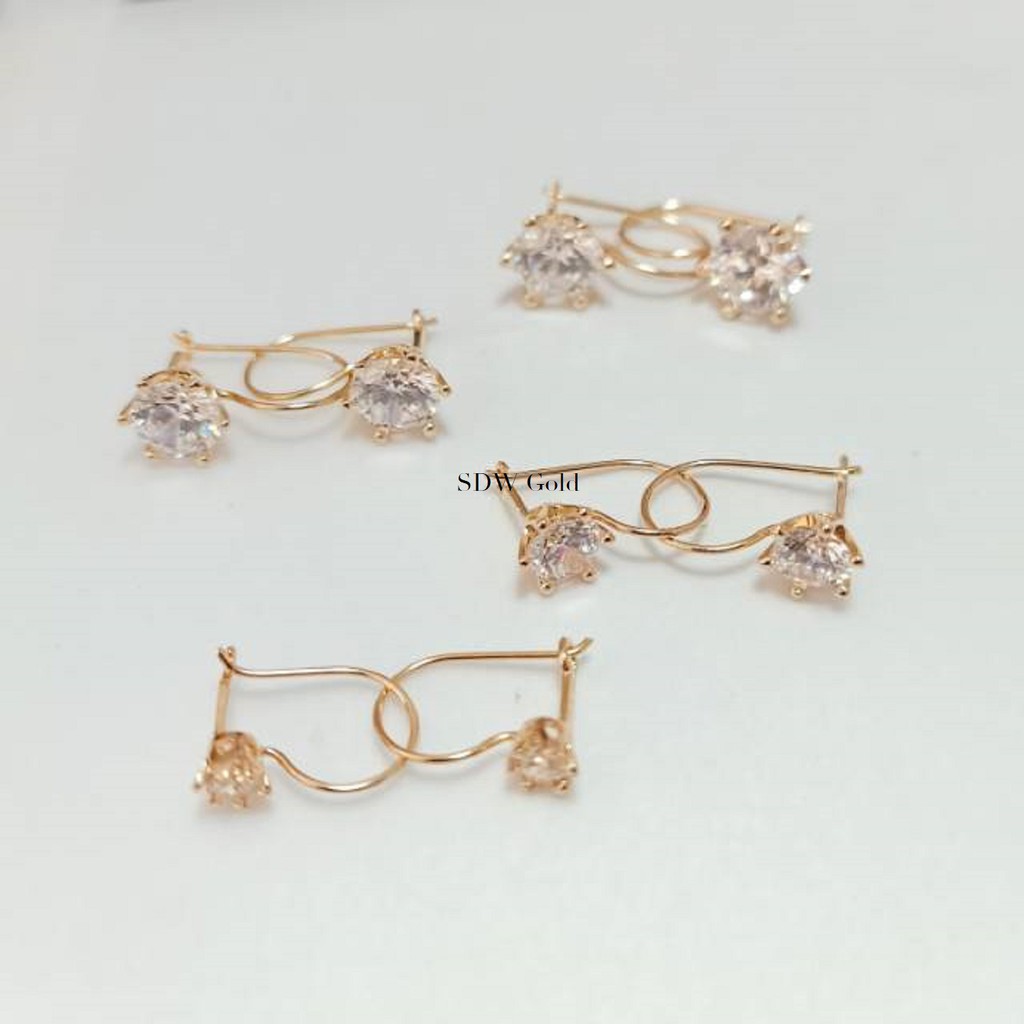 Anting Emas Deasy / Solitaire 8K - SDW Gold -