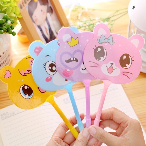 Bolpoin Kipas Kartun BERUANG / Pulpen Kipas Cute BEAR / Pena Kipas BERUANG Lucu Unik Tinta Biru