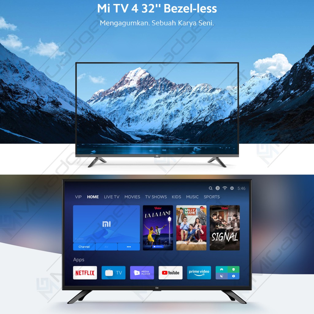 Xiaomi Mi TV 4 32 Bezel-less Bezelless 32 Inch HD Android Smart TV