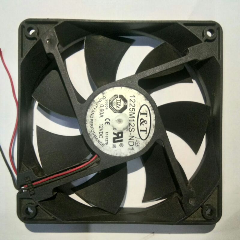 Kipas murah DC 12v jamin hidup 12x12 60A bekas.Fan cabuta.Ex cpu. Kipas fan. Aquascape. Diy