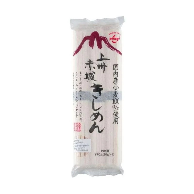 Mi Kering Jepang Joshu Akagi Kishimen / Japanese Noodle 270 Gram