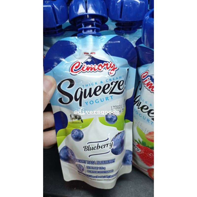 

cimory yogurt squeeze pouch rasa original / strawberry / blueberry / aloe vera