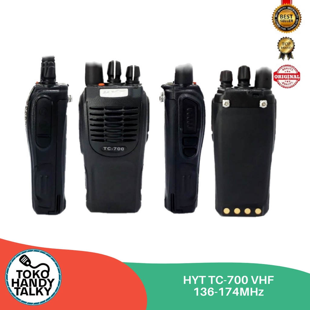 HANDY TALKY HYT TC-700 VHF 136-174MHZ NEW ORIGINAL GARANSI RESMI POSTEL