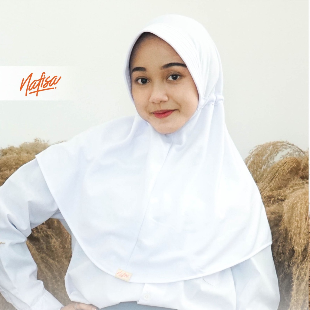 Jilbab Sekolah Nafisa Ventura | Kerudung Sekolah Anak SD SMP SMA Bergo Instan Anak Hijab Anak Sekolah