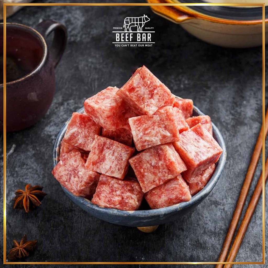 

SAIKORO WAGYU BEEF MELTIC CUBE STEAK / DAGING SAPI WAGYU FROZEN