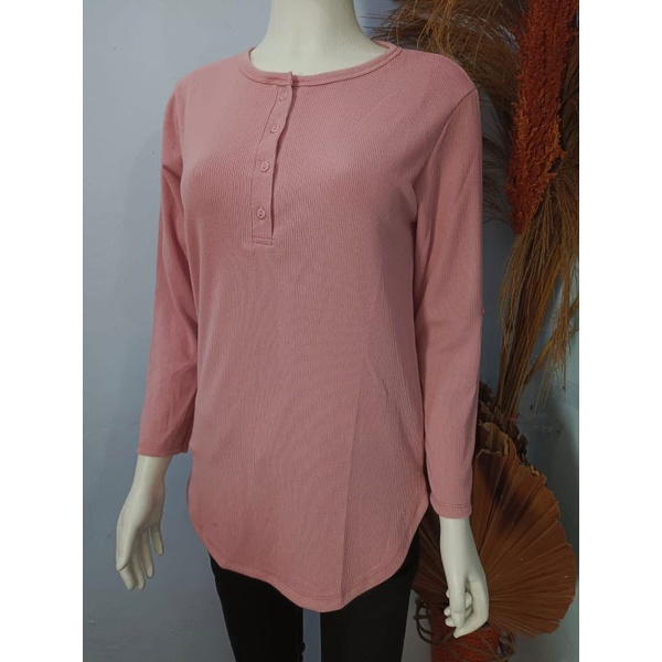 KAOS CEWEK PHENOMENAL KAIN WAFLE + RAJUT SALUR