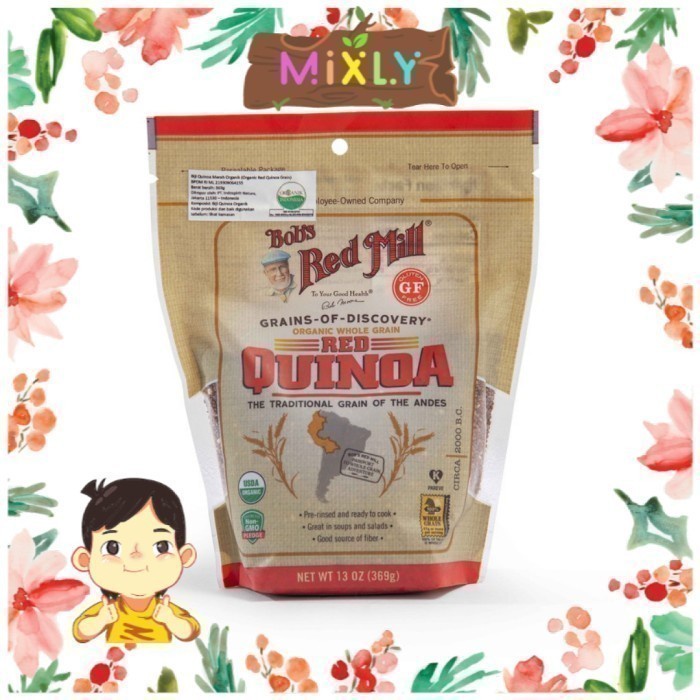 

Bob's Red Mill Organic Whole Grain Red Quinoa 369gr | GF - Vegan