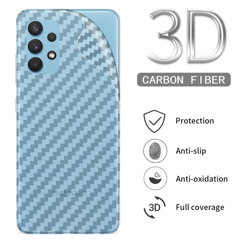 SAMSUNG A23 5G SAMSUNG A04S ANTI GORES BELAKANG SKIN KARBON GARSKIN MOTIF CARBON TRANSPARAN BACK GUARD PELINDUNG BELAKANG