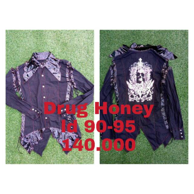 Kemeja gothic /visual kei drug honey