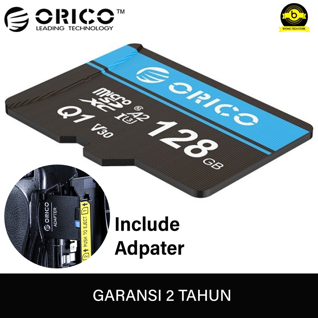 MicroSD 128GB SDHC ORICO High-Speed TF Card With SD Card Adapter MSQ1 kartu memory 128 gb ori kartu 