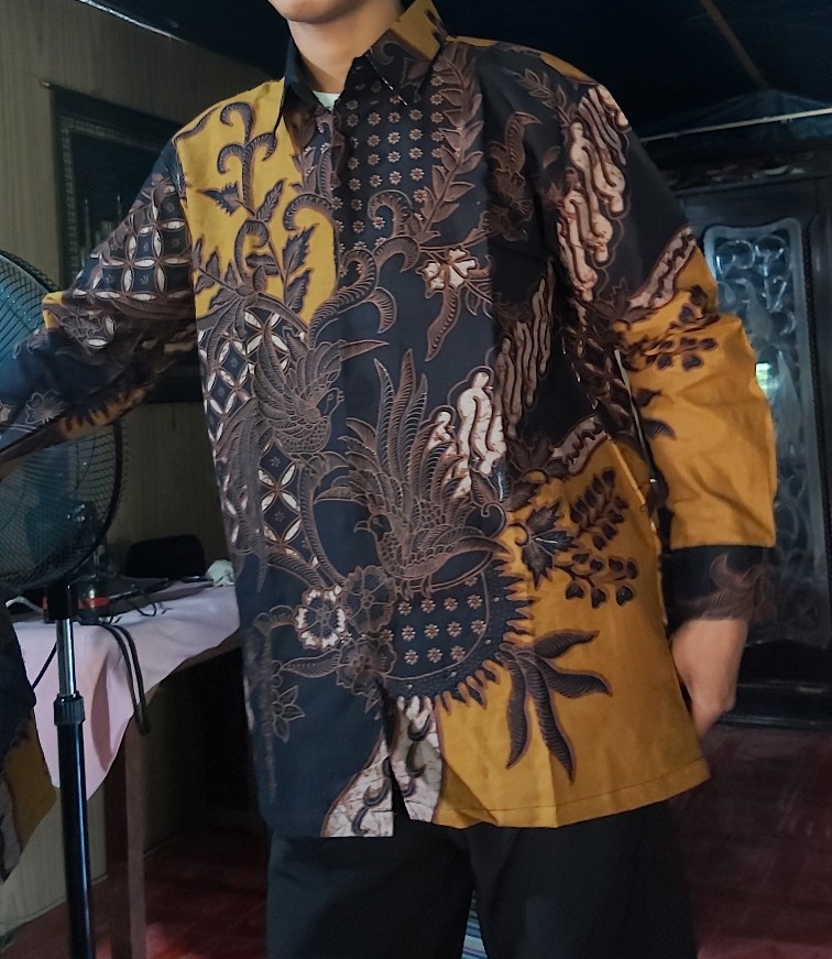 Kemeja Batik Proboseto Kuning Full Furing Katun Halus Sragenan Size S-xxl High Quality