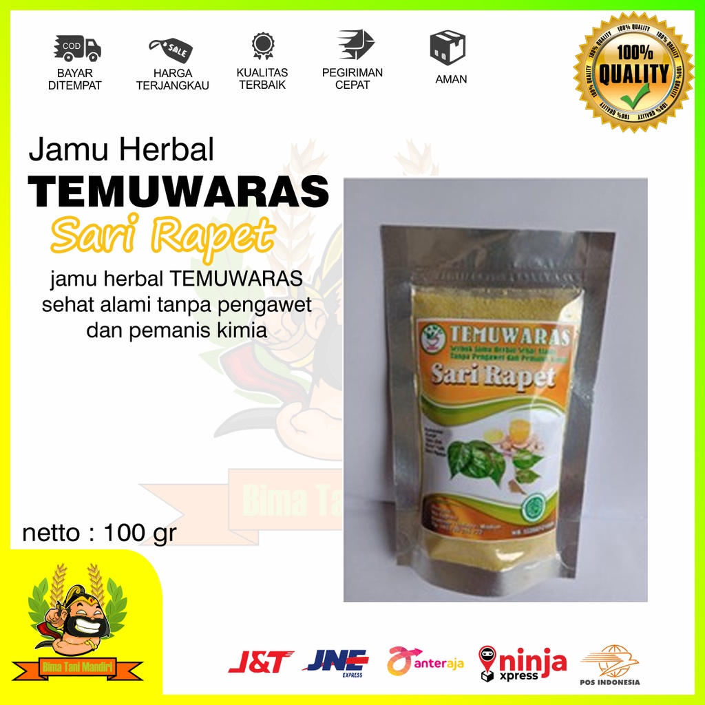 

jamu herbal sari rapet alami tanpa pengawet dan pemanis kimia