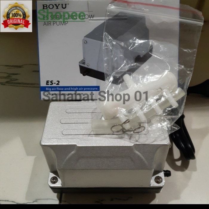 Pompa aerator kolam aquarium boyu silver es 2