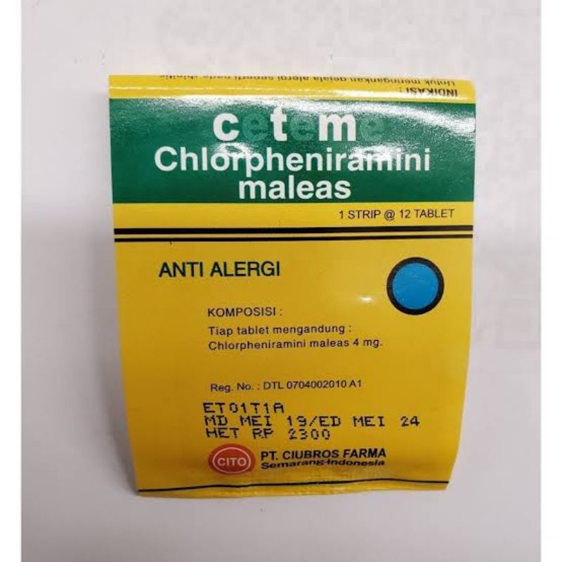 CTM / Ceteme Strip 12 Tablet