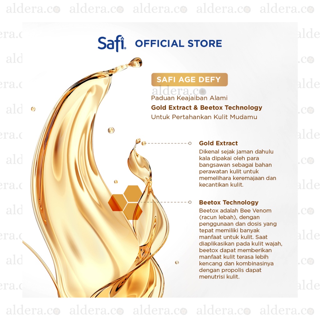 SAFI Age Defy Anti Aging Series — Make Up Remover , Cream Cleanser , Deep Exfoliator , Skin Refiner , Gold Water Essence , Youth Elixir , Concentrated Serum , Day Cream , Night Cream , Eye Cream , CC Cream , Skin Booster