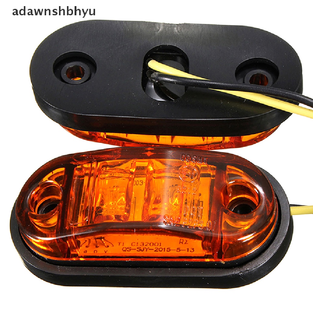 Adawnshbhyu Warning Light LED Diode Light Oval Lampu LED Penanda Samping 12V 24V Truck Accessorie