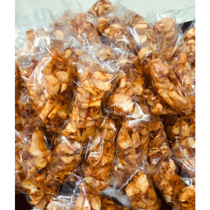 

Snack Kiloan Keripik Singkong Balado Pedas Manis Makanan Ringan Cemilan