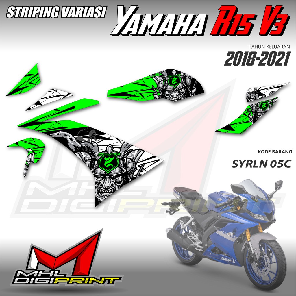 STRIPING VARIASI YAMAHA R15 V3 - STIKER R15 V3 - SYRLN 05