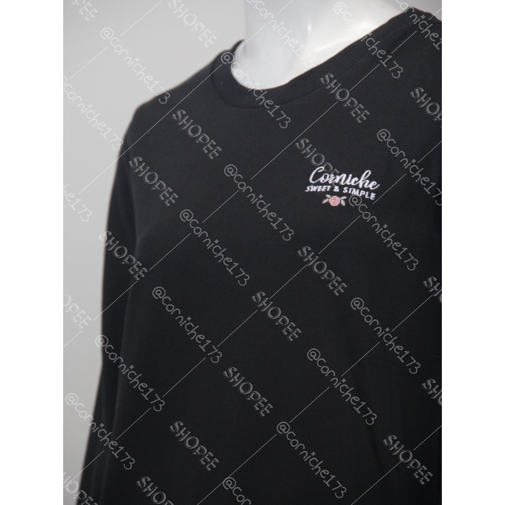 Corniche Fabian Sweatshirt Hitam - TM231544