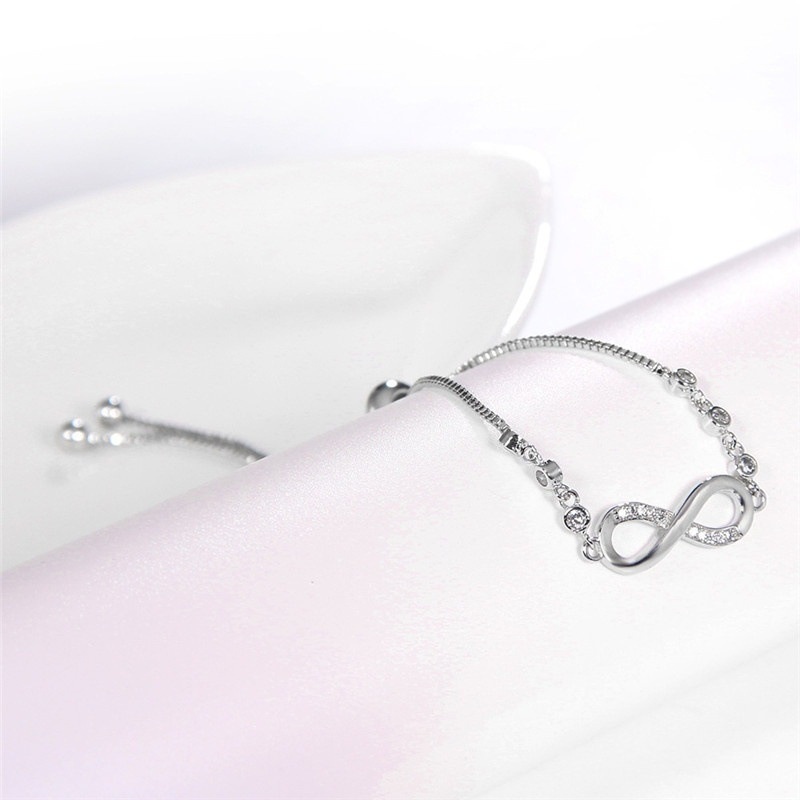 Perhiasan Gelang Wanita Adjustable Hias Berlian Warna Permen Gaya Korea