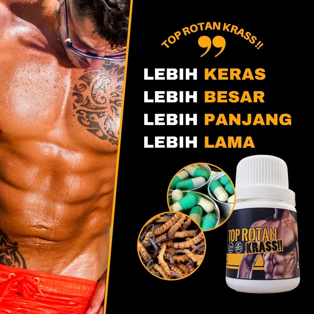 TOP ROTAN KERAS | ABADI | KEMASAN ORI RESMI | BENTUK KAPSUL