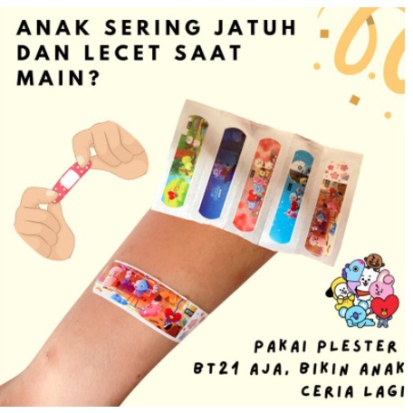 plaster anak karakter isi 5 pcs