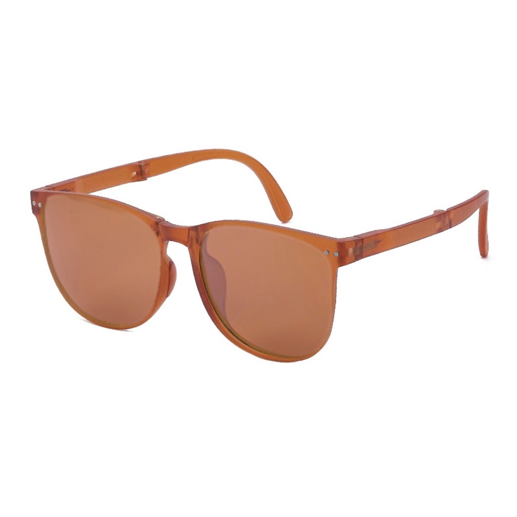 HC Kacamata Hitam Wanita Lipat Korea Fashion 6680 Kaca Mata Gaya Pantai Terbaru Bisa di LIPAT Sunglasses Anti-UV Wanita Pria Import Kacamata Murah-HC9652 TEA