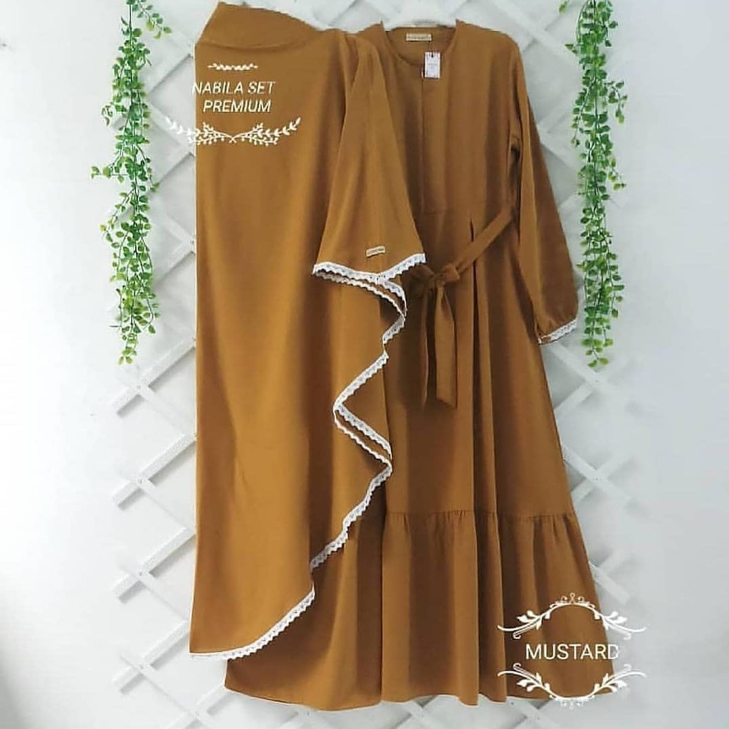 SYARI MURAH - NABILA SET DRESS MUSLIMAH