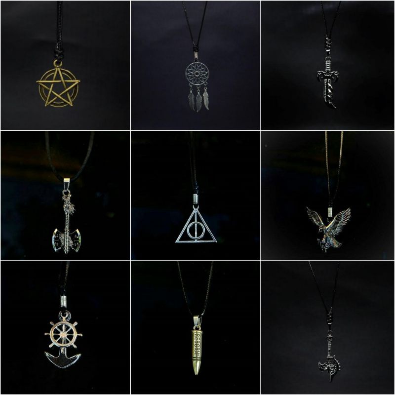 KALUNG PRIA TALI KALUNG PELURU |GRATIS GELANG| KALUNG COWOK LIONTIN KALUNG TALI KALUNG HITAM KALUNG 