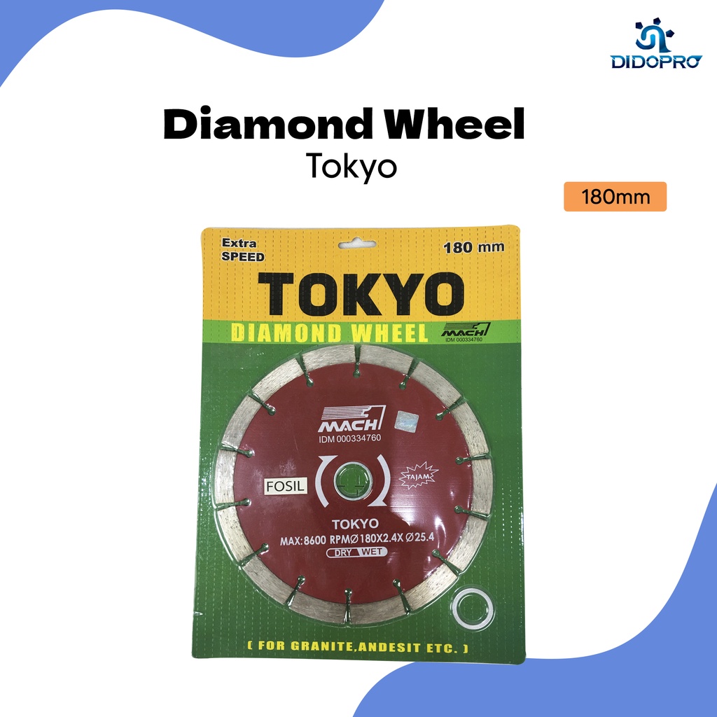 Pisau Potong Keramik &amp; Granit 7 Inch Tokyo Diamond Wheel Dry