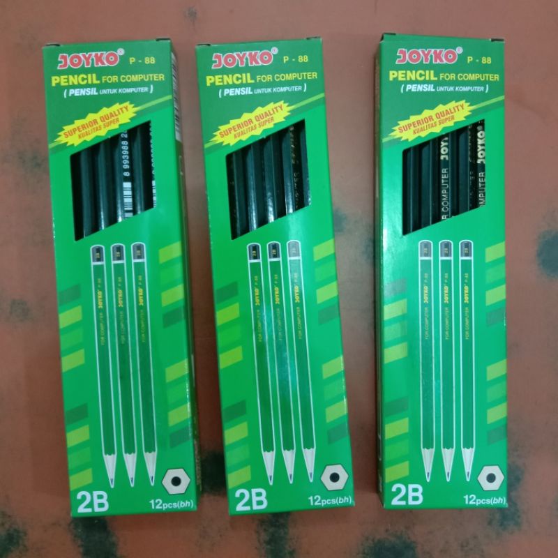 

Pensil 2B Pencil Joyko P-88 per kotak