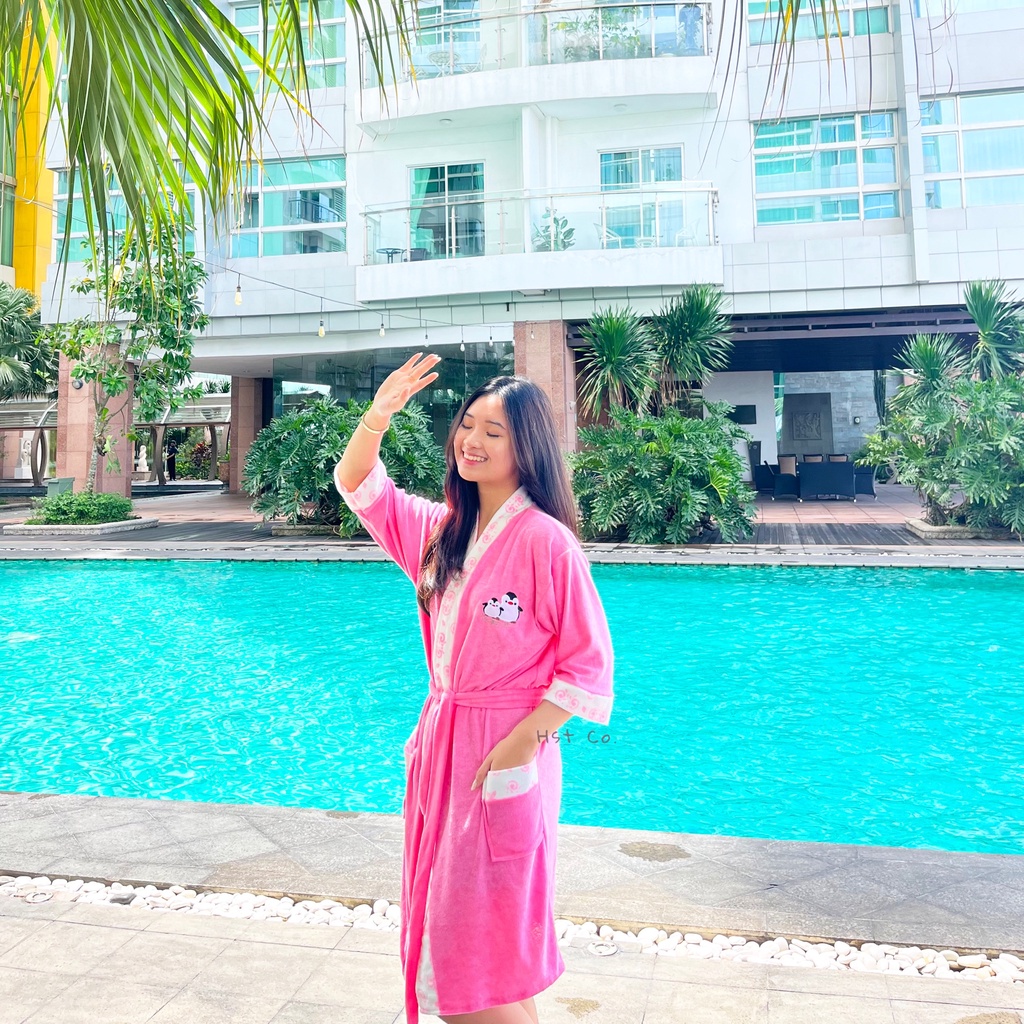 Kimono Handuk Dewasa Hst (Penguin Kembar Imut)