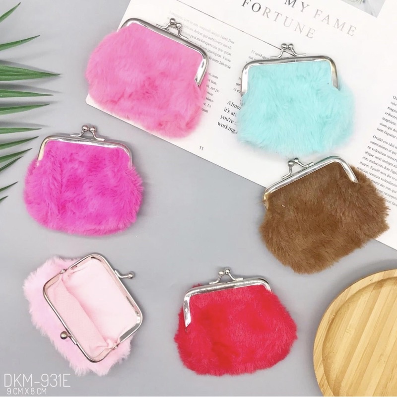 DOMPET KOIN BULU MINI