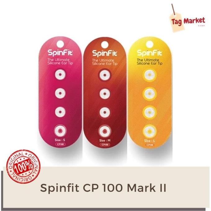 Original SpinFit CP100 Ultimate Silicone Ear Tip 360 Rotation