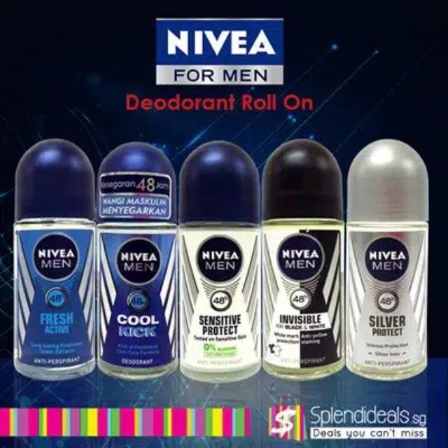 Nivea Men Roll On 50ml Deodorant All Varian