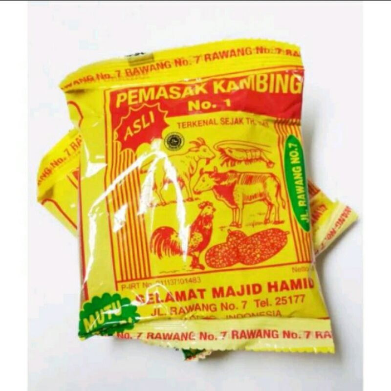 

Bumbu Pemasak Kambing Padang 40 Gram