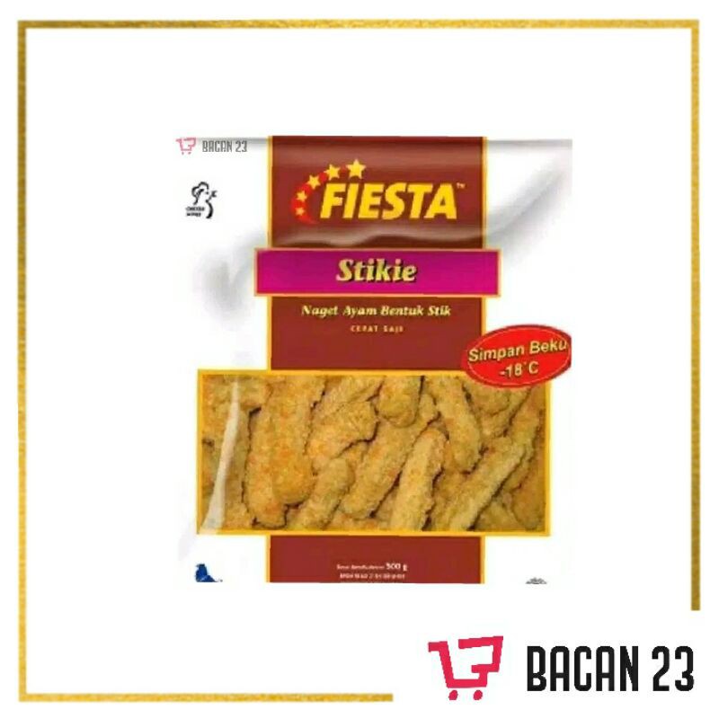 Fiesta Stikie - Naget Ayam Bentuk Stik (500gr) / Nugget Stik Ayam / Bacan 23 - Bacan23