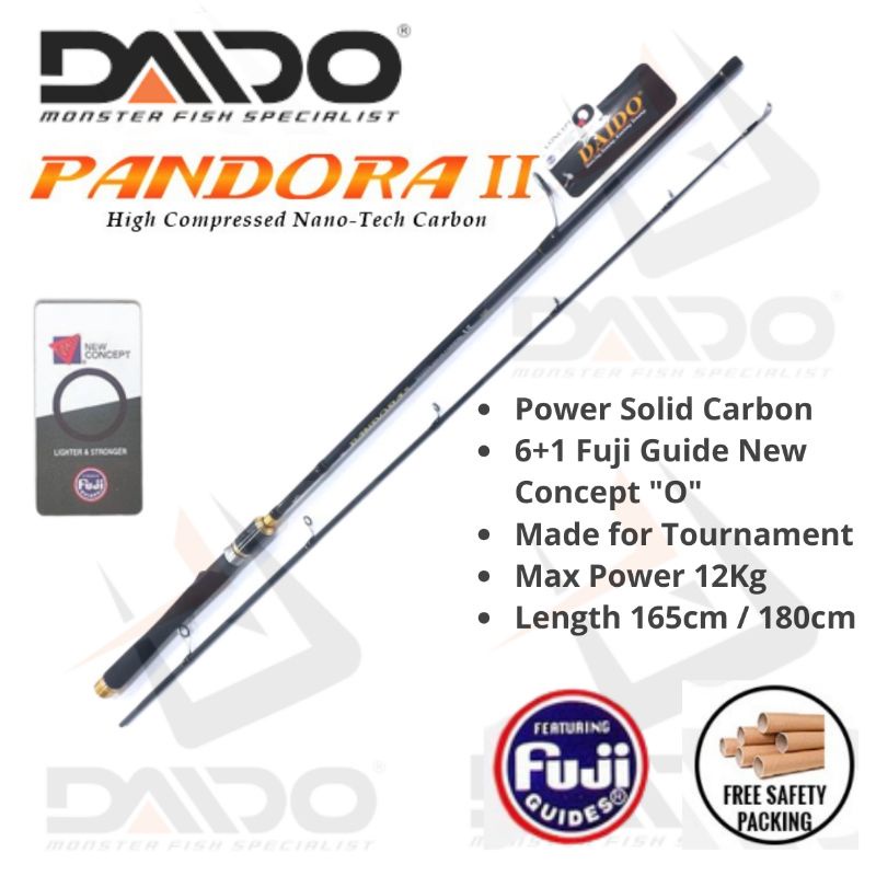 Joran Power Carbon Solid DAIDO PANDORA II - Ring Guide Fuji