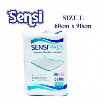 SENSI PAD ALAS OMPOL KUCING 1 PAK ISI 10 LEMBAR/underpad/under pad/perlak