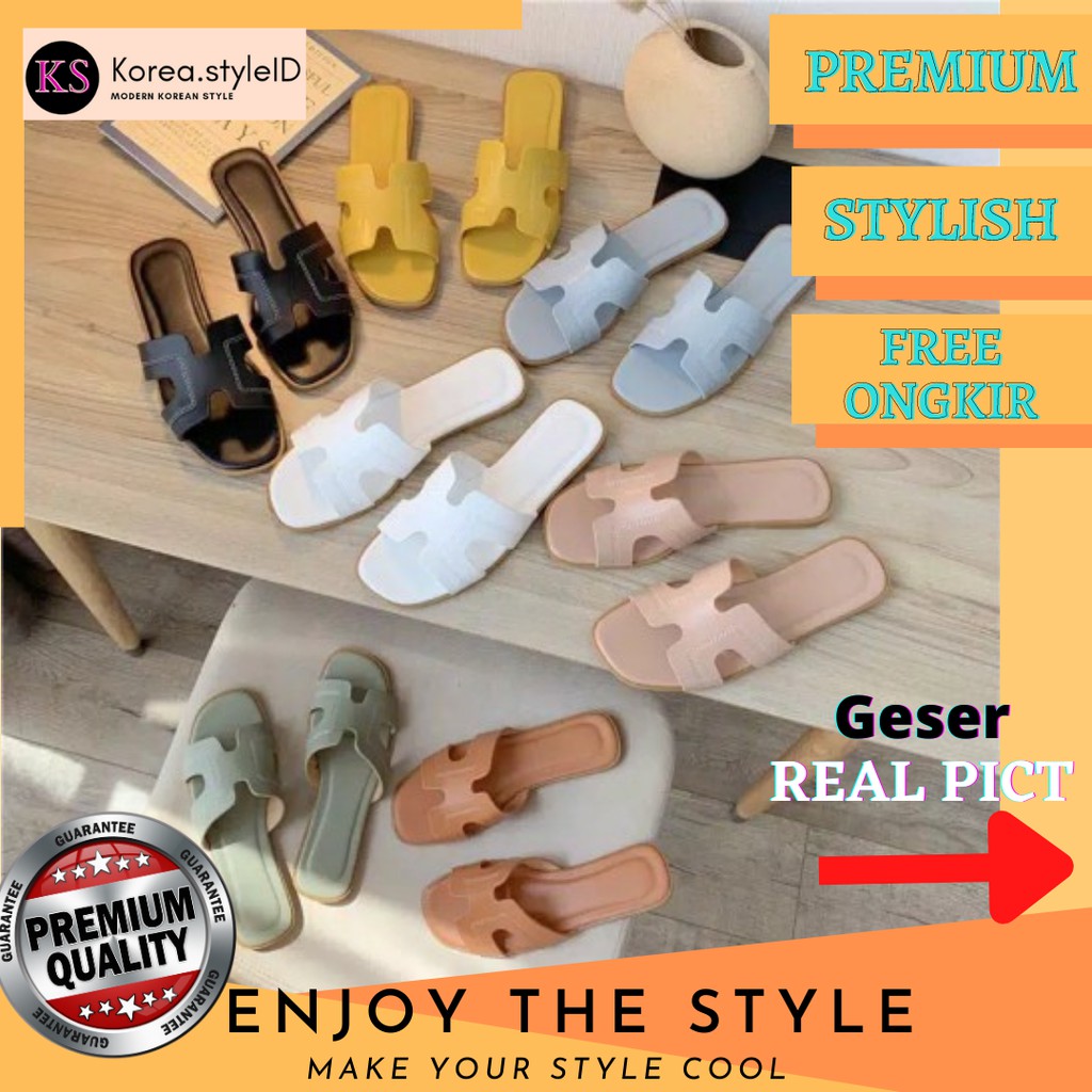 Sandal wanita casual | slip sandal rumahan | sandal rumah