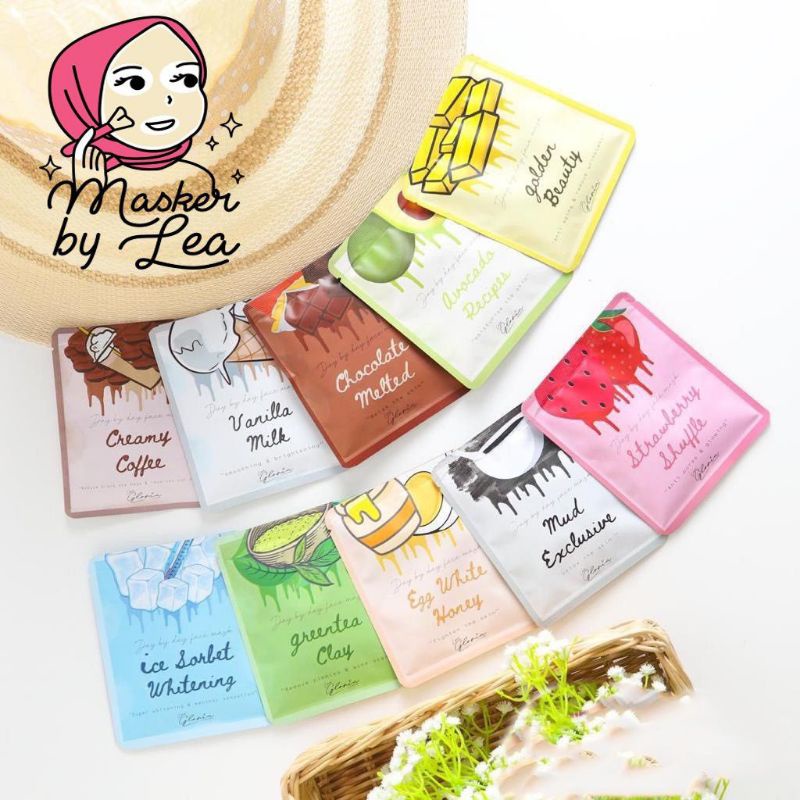 Masker Organik by Lea Gloria | Masker Bubuk by Lea Gloria Travel Size 10gr